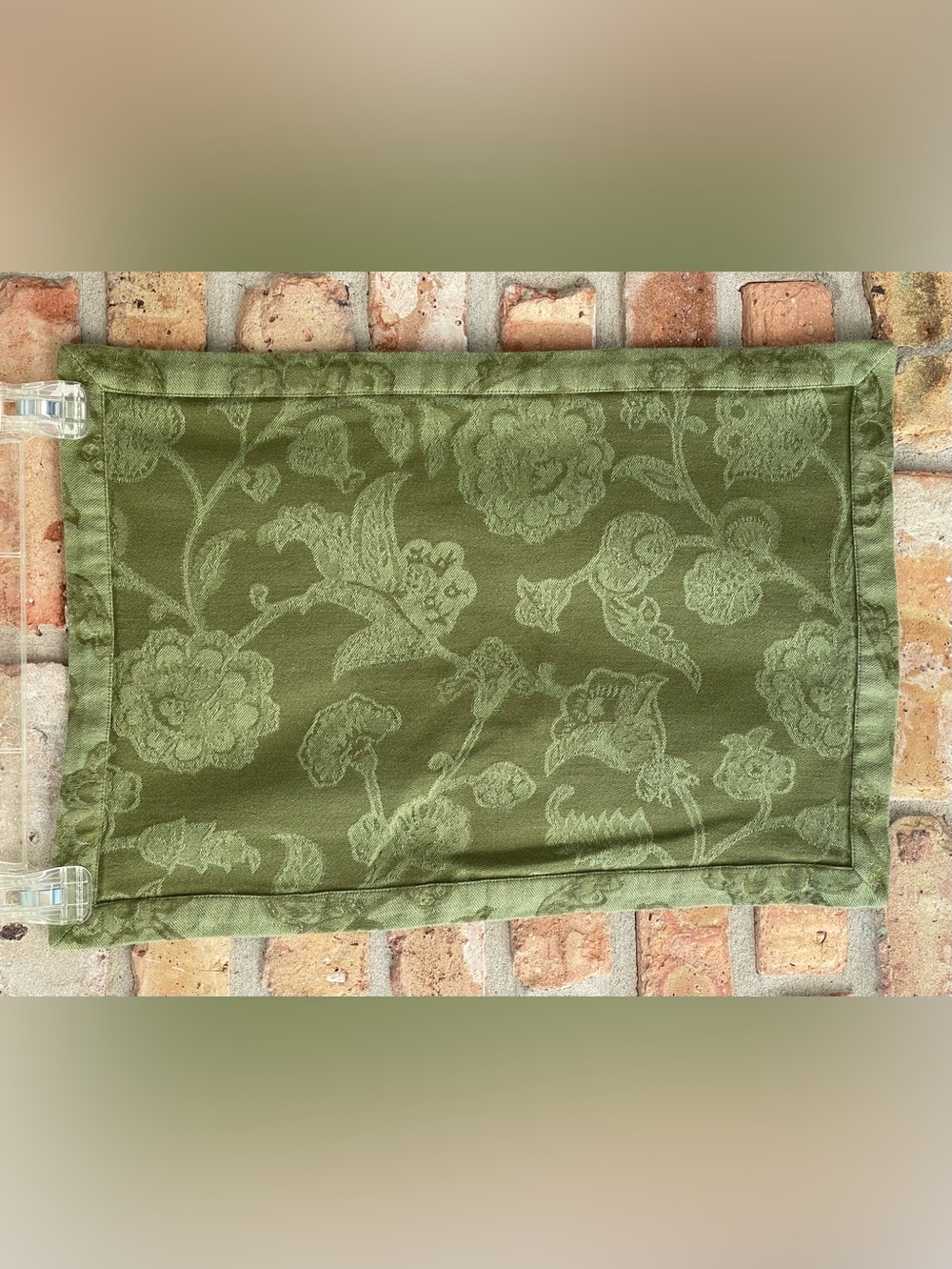 Pottery Barn Green Placemats 100% Cotton set of 6